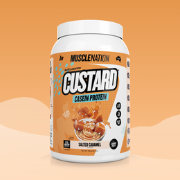 CUSTARD Casein Protein - Salted Caramel - 25 serves-Custard Casein Powder-MNSUPPS0149-9359054001411-1-Muscle Nation