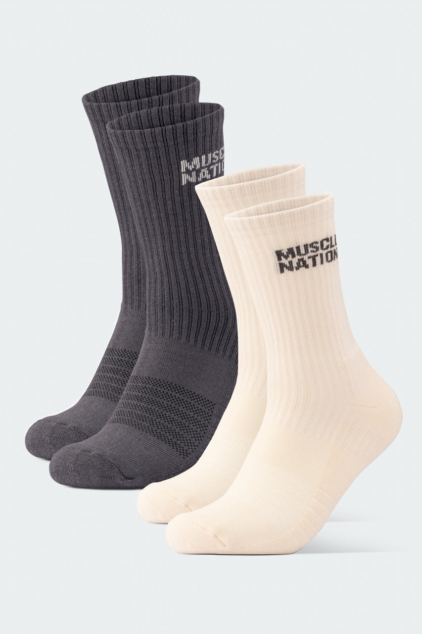 Essential Crew Socks 2 pack Dew