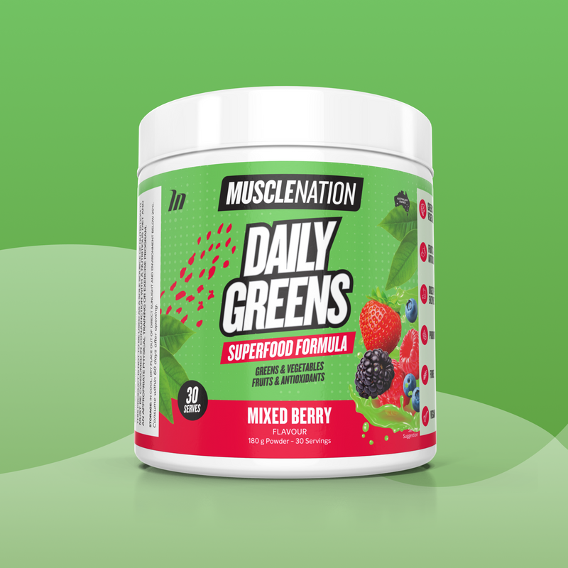 DAILY GREENS - Mixed Berry - 30 serves-Greens & Wellness-MNSUPPS0265-9359054000483-1-Muscle Nation