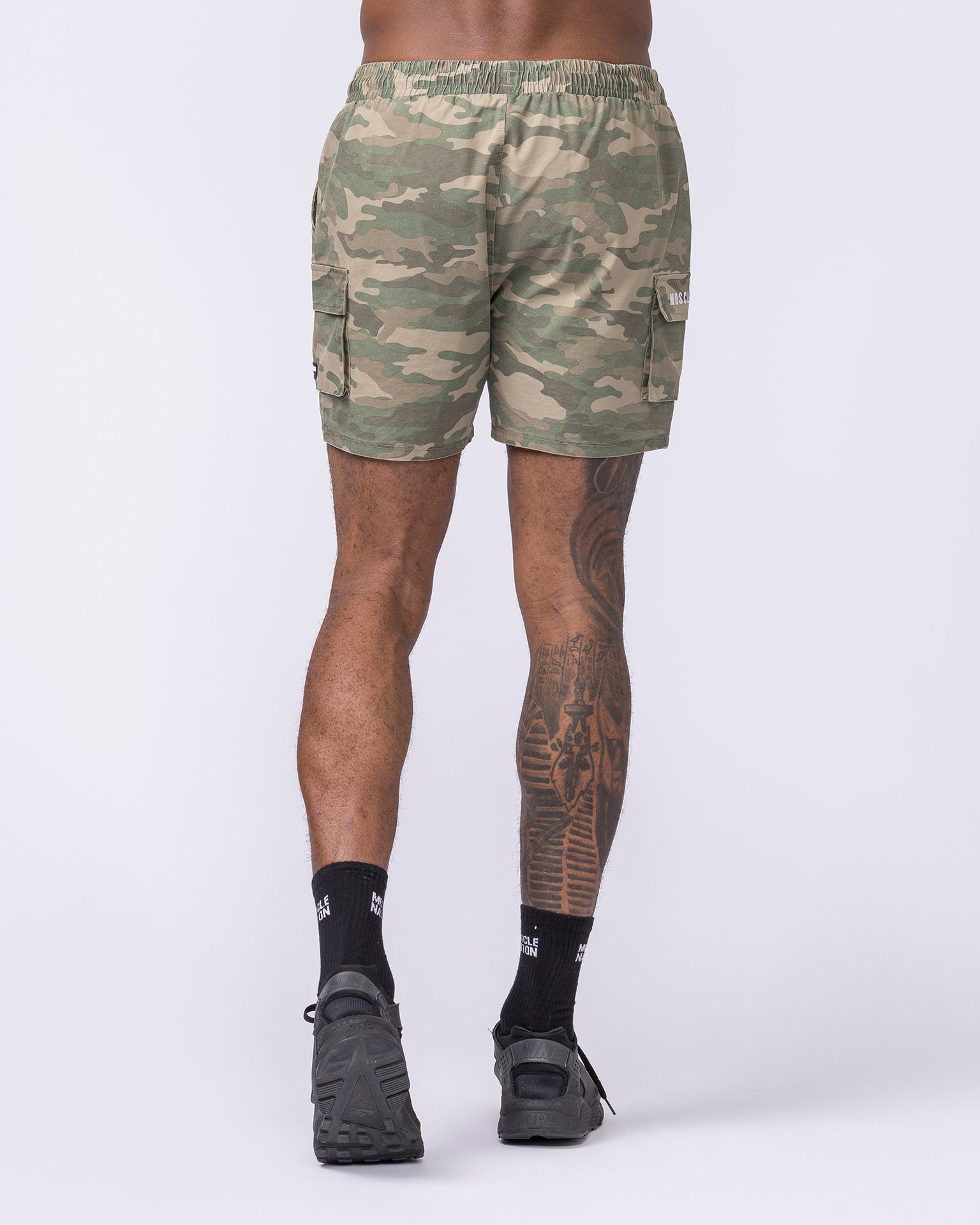 Daily Cargo 5" Shorts - Washed Camo Print-Shorts-S-042504WCMO-S-MNAPPRL41762-5-Muscle Nation