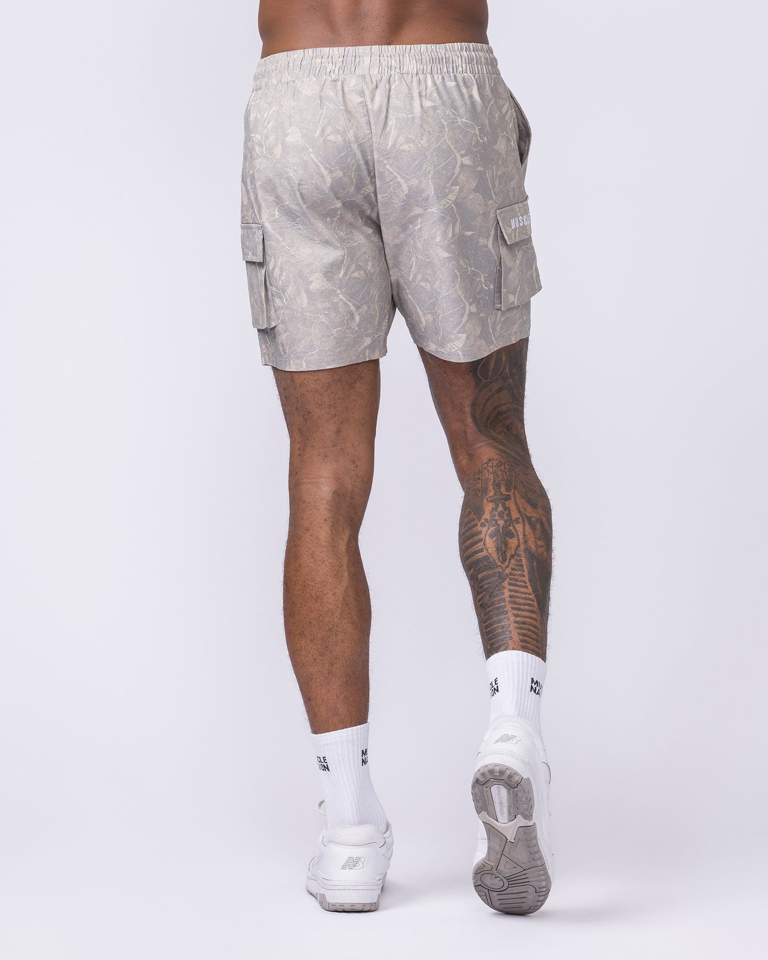 Daily Cargo 5" Shorts - Washed Tree Camo Cream