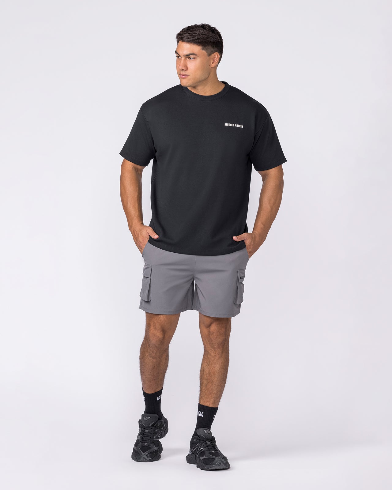 Daily Regular Fit Tee - Black-T-Shirts-S-012612BLK-S-MNAPPRL48188-6-Muscle Nation
