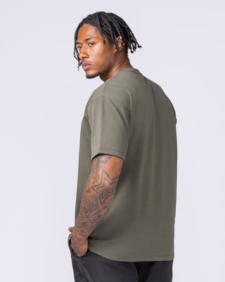 Daily Regular Fit Tee - Dark Khaki-T-Shirts-S-012612DKHAKI-S-MNAPPRL48209-2-Muscle Nation