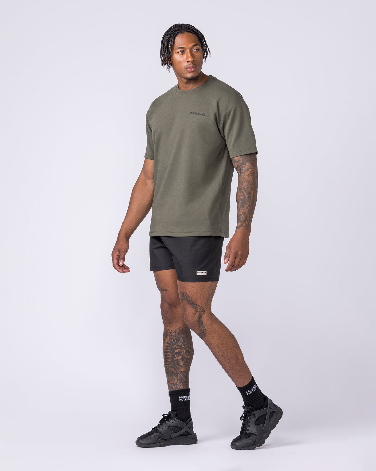 Daily Regular Fit Tee - Dark Khaki-T-Shirts-S-012612DKHAKI-S-MNAPPRL48209-5-Muscle Nation