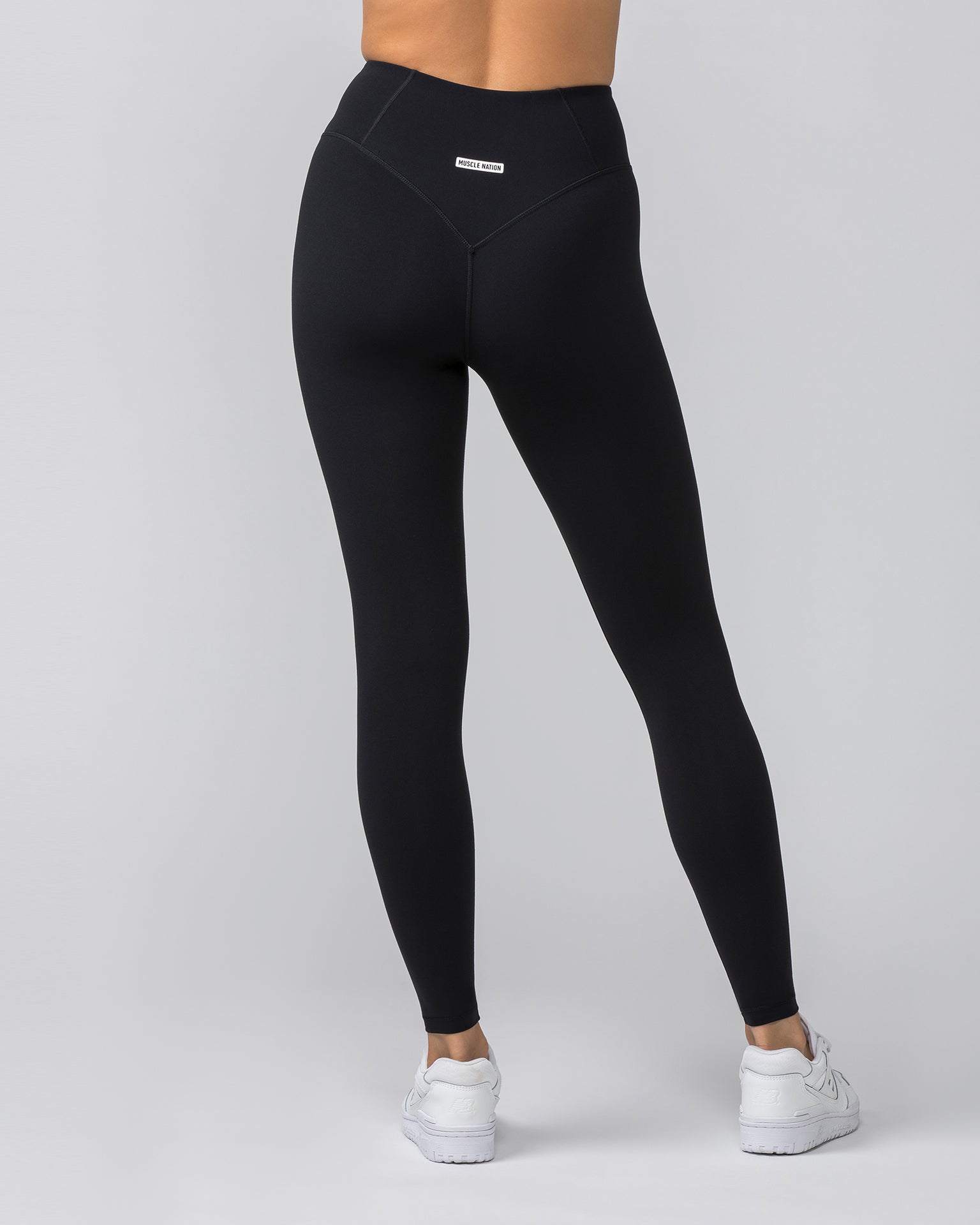 Contour Aura Full Length Leggings - Black-Leggings-XXS-042406BLK-XXS-MNAPPRL30082-2-Muscle Nation