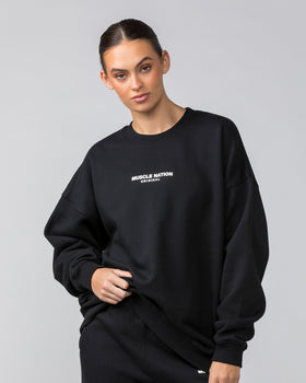 Weekend Oversized Pullover - Black