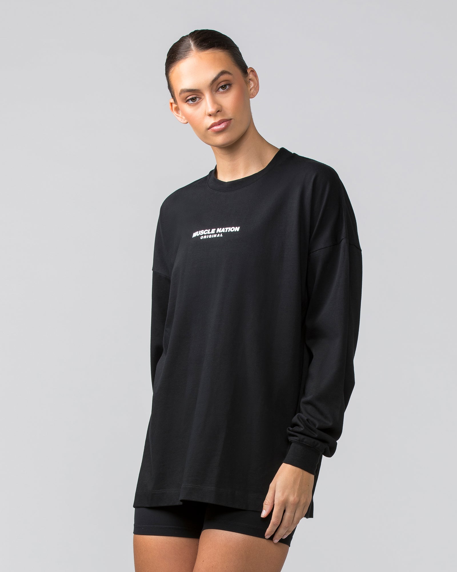 OG Oversized Long Sleeve Tee - Black