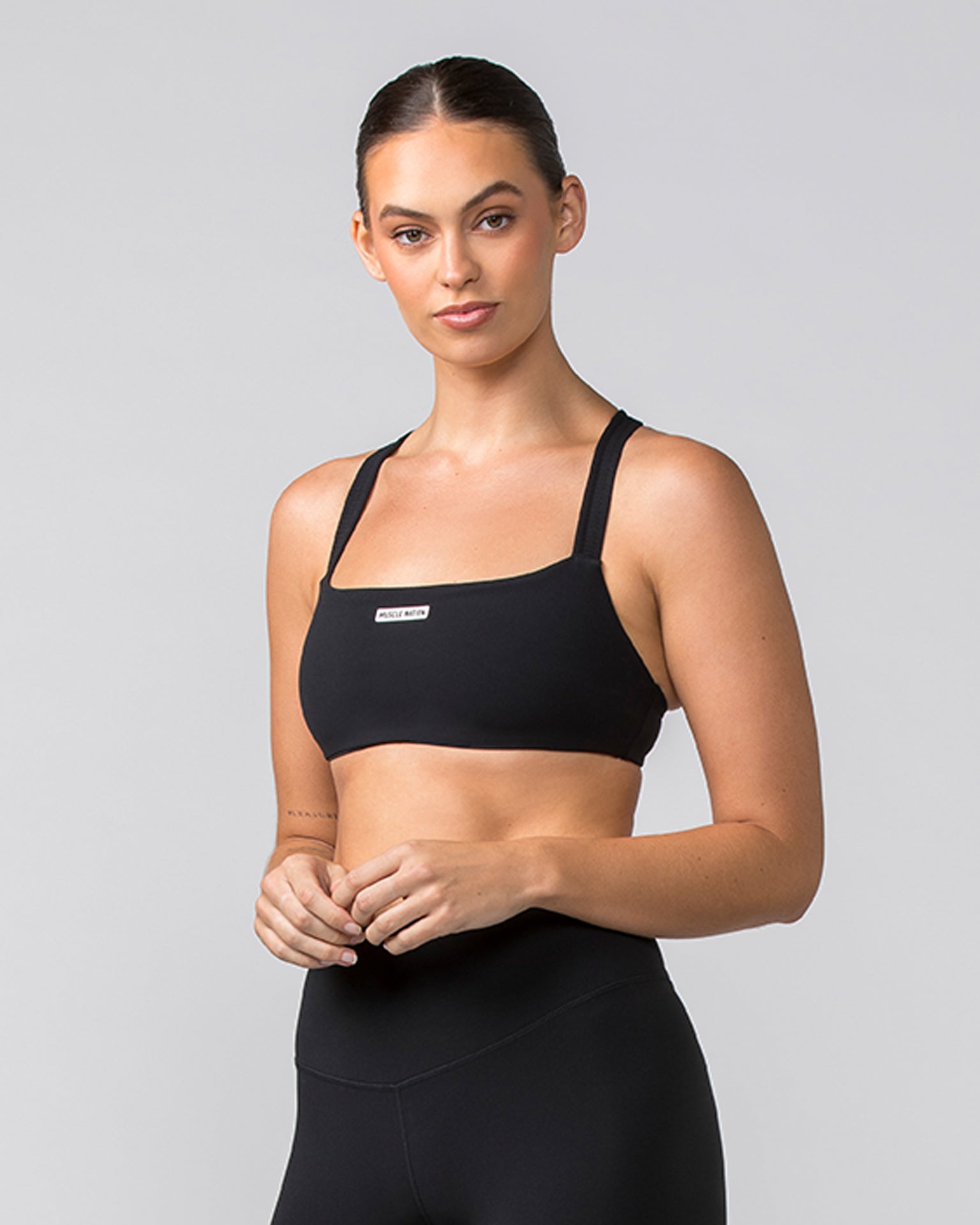 Scrunch Bralette - Black-Bralettes-XS-042403BLK-XS-MNAPPRL29978-3-Muscle Nation