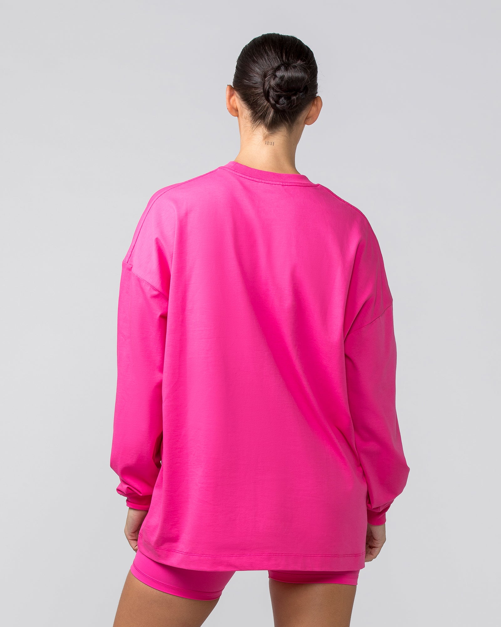 OG Oversized Long Sleeve Tee Luminous Pink – Muscle Nation