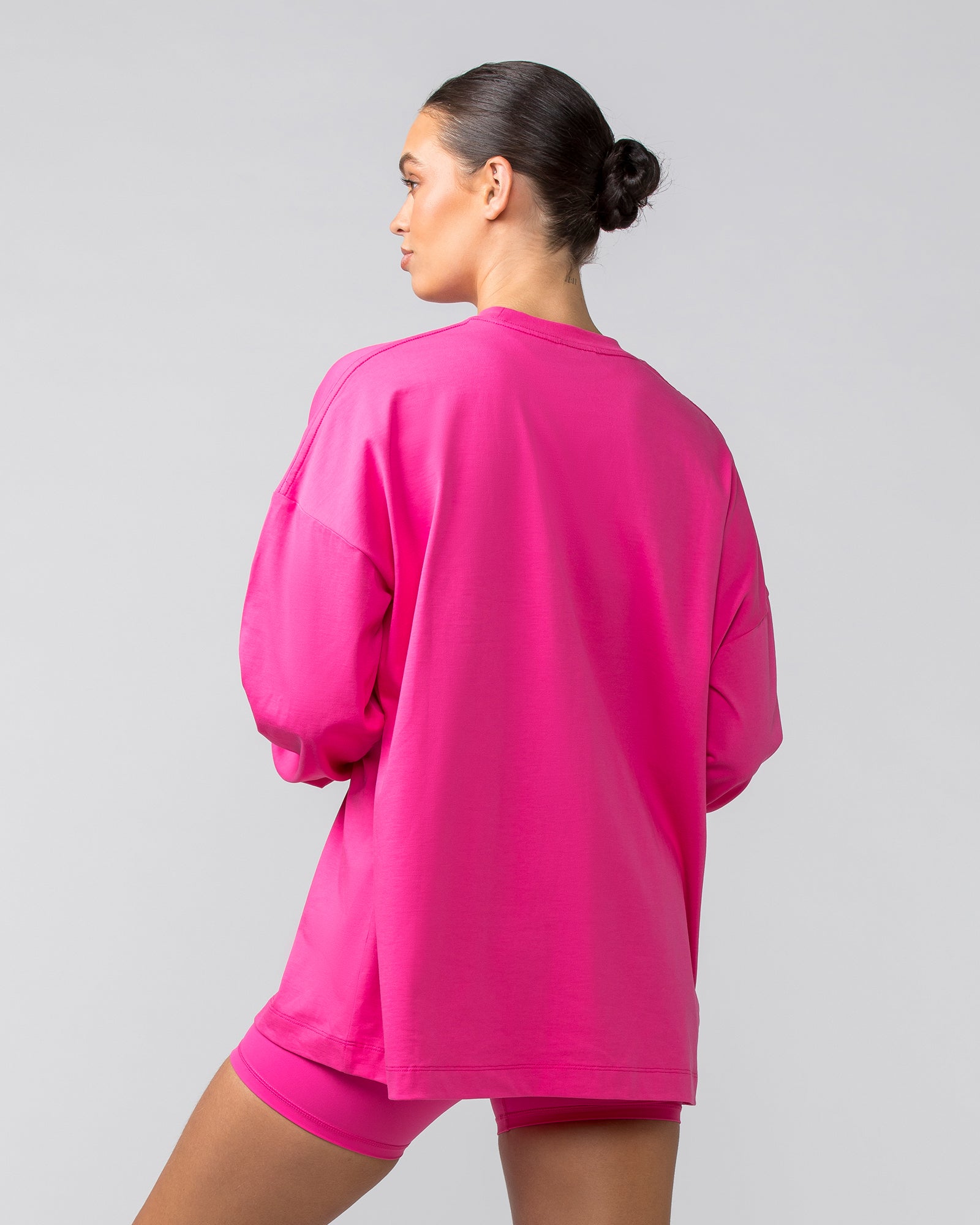 OG Oversized Long Sleeve Tee - Luminous Pink