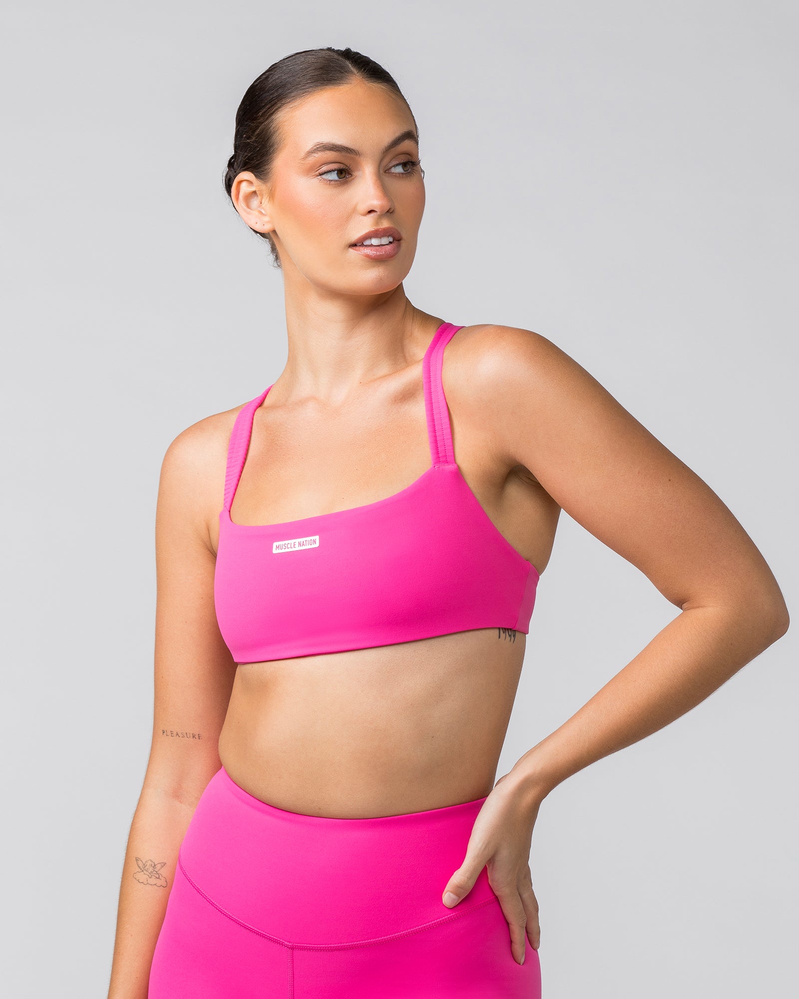 Scrunch Bralette - Luminous Pink