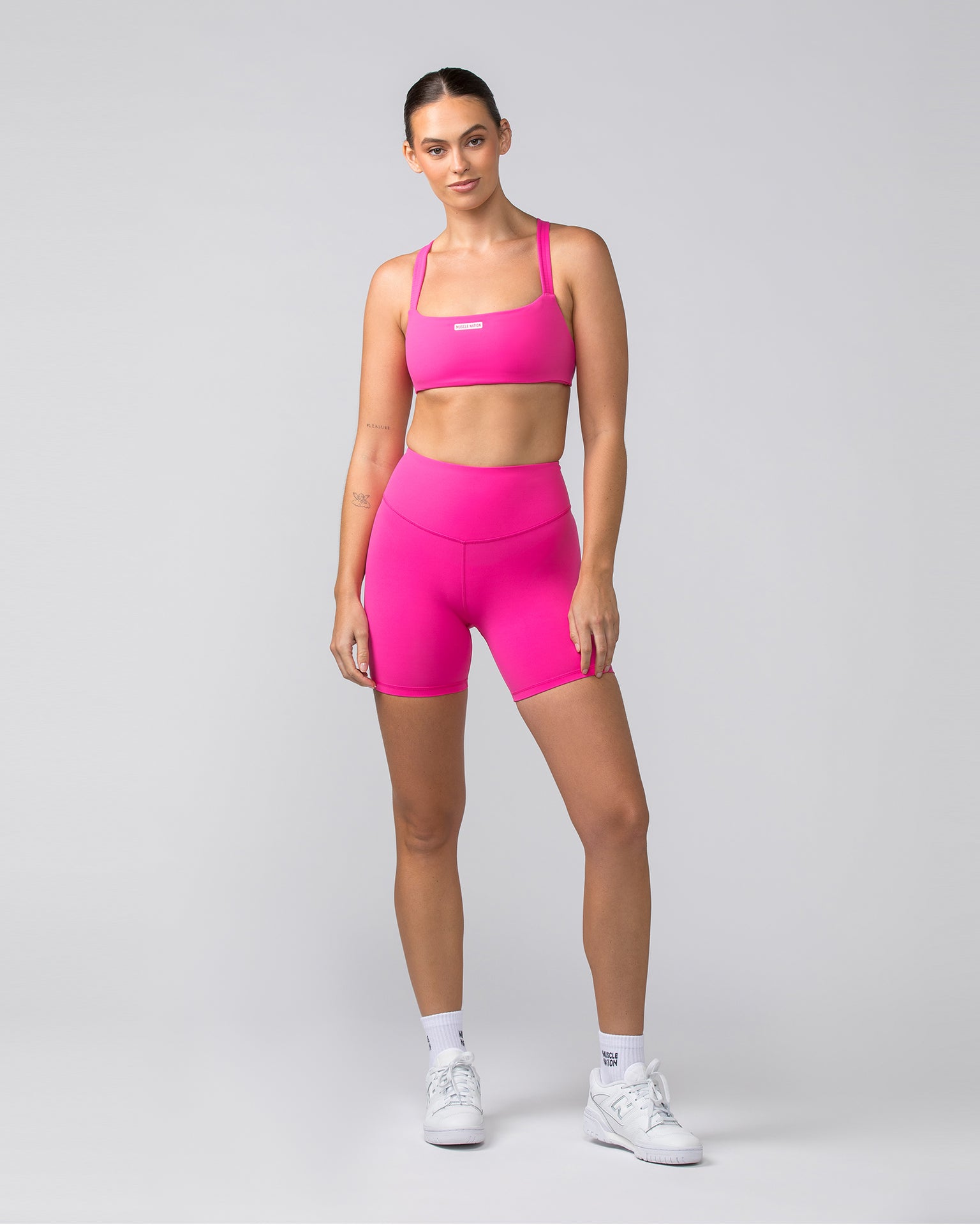 Contour Aura Bike Shorts - Luminous Pink-Shorts-XXS-042405LUMIPNK-XXS-MNAPPRL30073-6-Muscle Nation