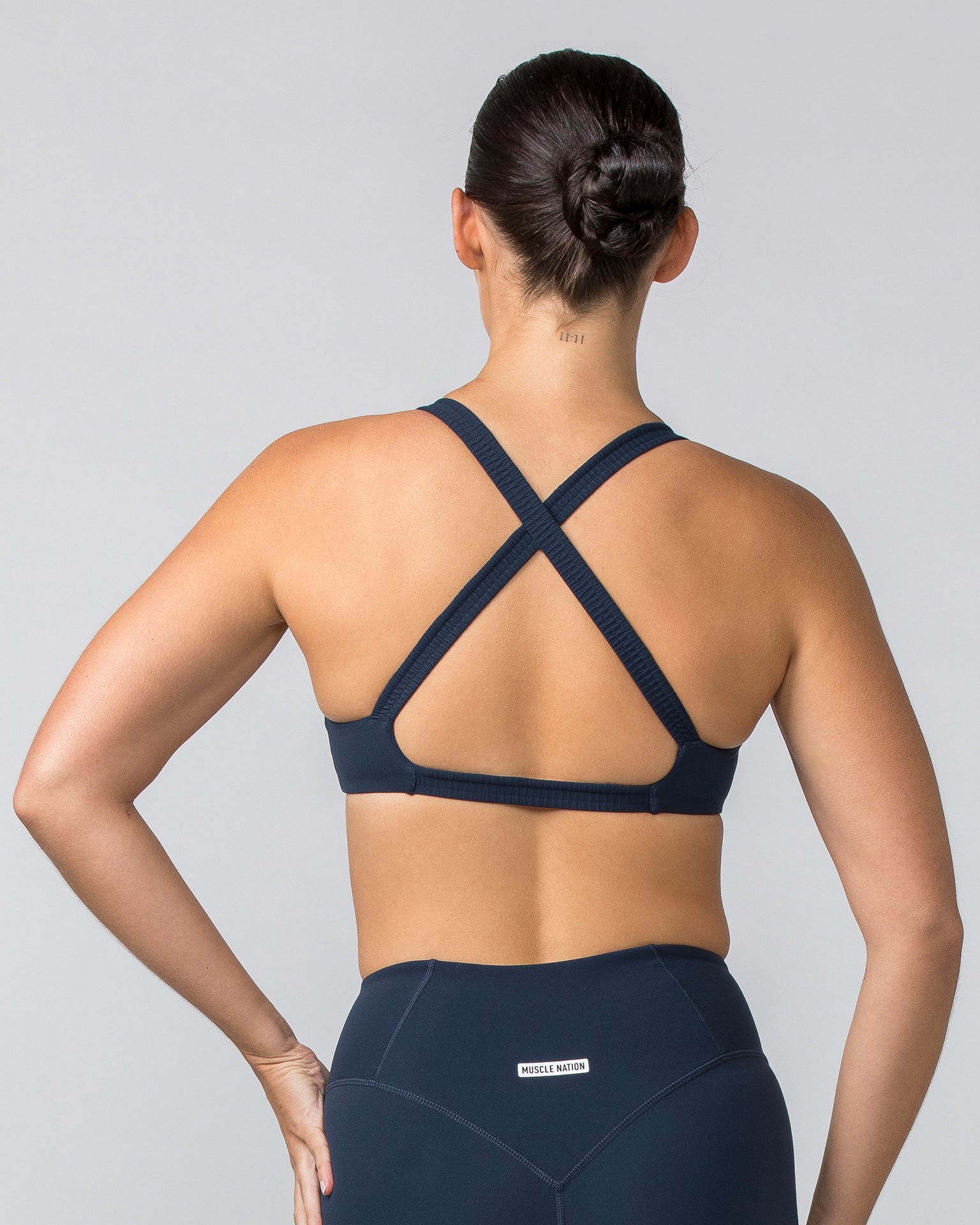 Scrunch Bralette - Navy-Bralettes-XS-042403NAVY-XS-MNAPPRL29986-4-Muscle Nation