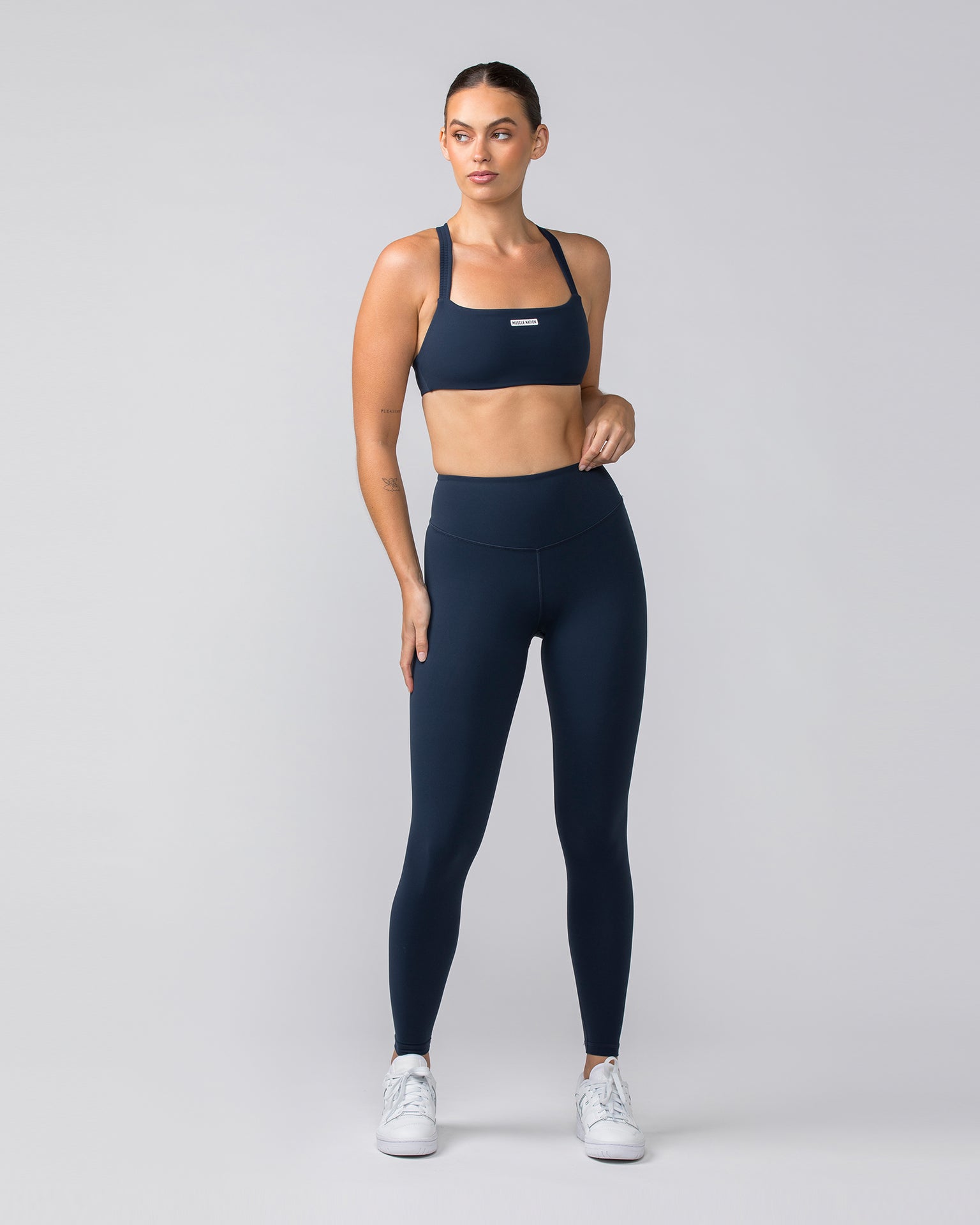 Scrunch Bralette - Navy-Bralettes-XS-042403NAVY-XS-MNAPPRL29986-5-Muscle Nation