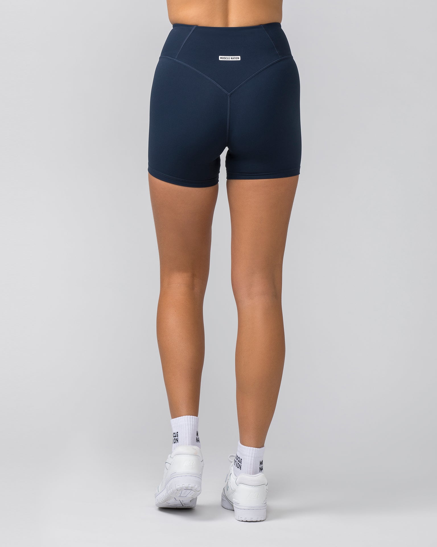 Contour Aura Midway Shorts - Navy-Shorts-XXS-042404NAVY-XXS-MNAPPRL30019-5-Muscle Nation