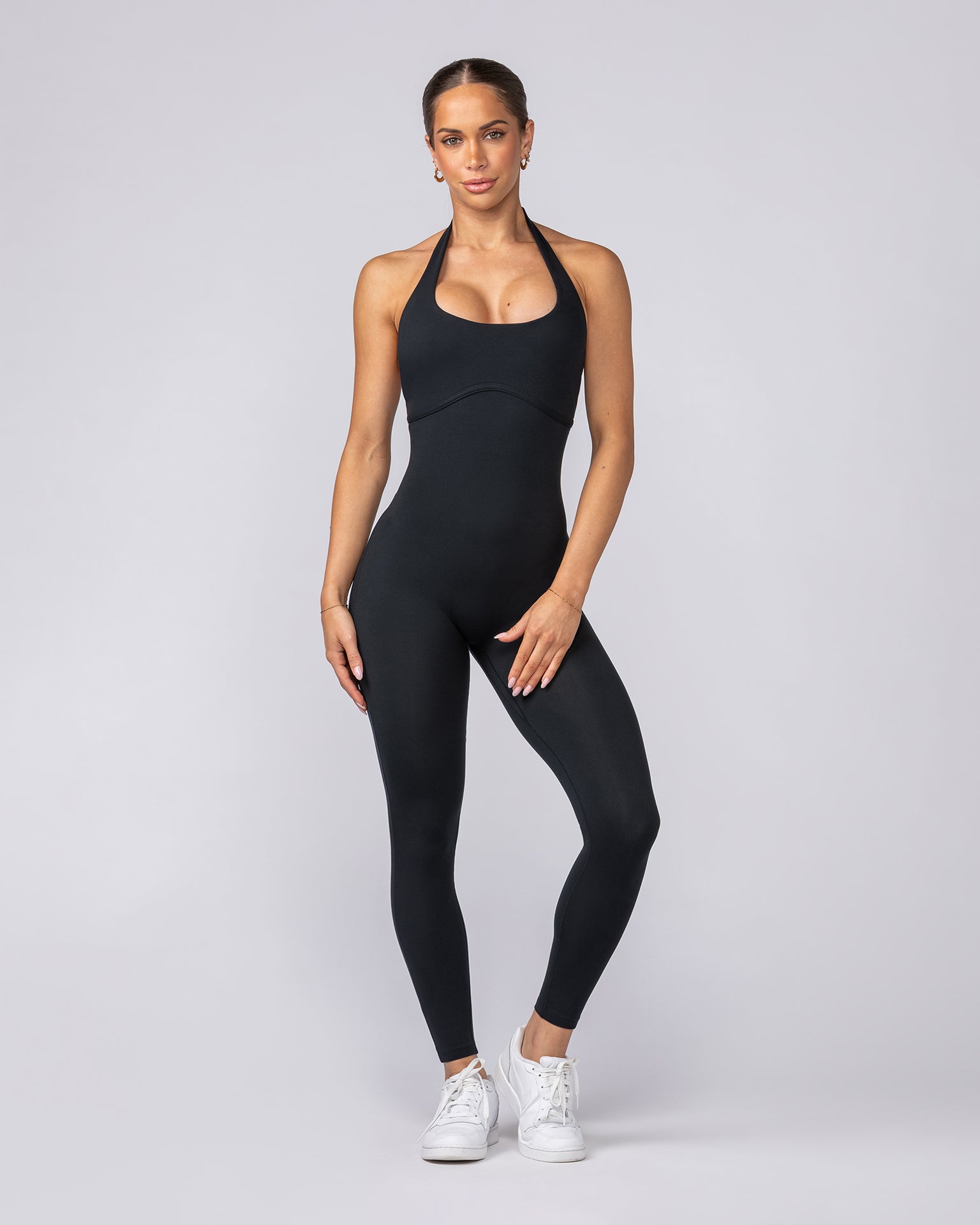 Define Ankle Length One Piece - Black-One Piece-XXS-062508BLK-XXS-MNAPPRL43085-1-Muscle Nation