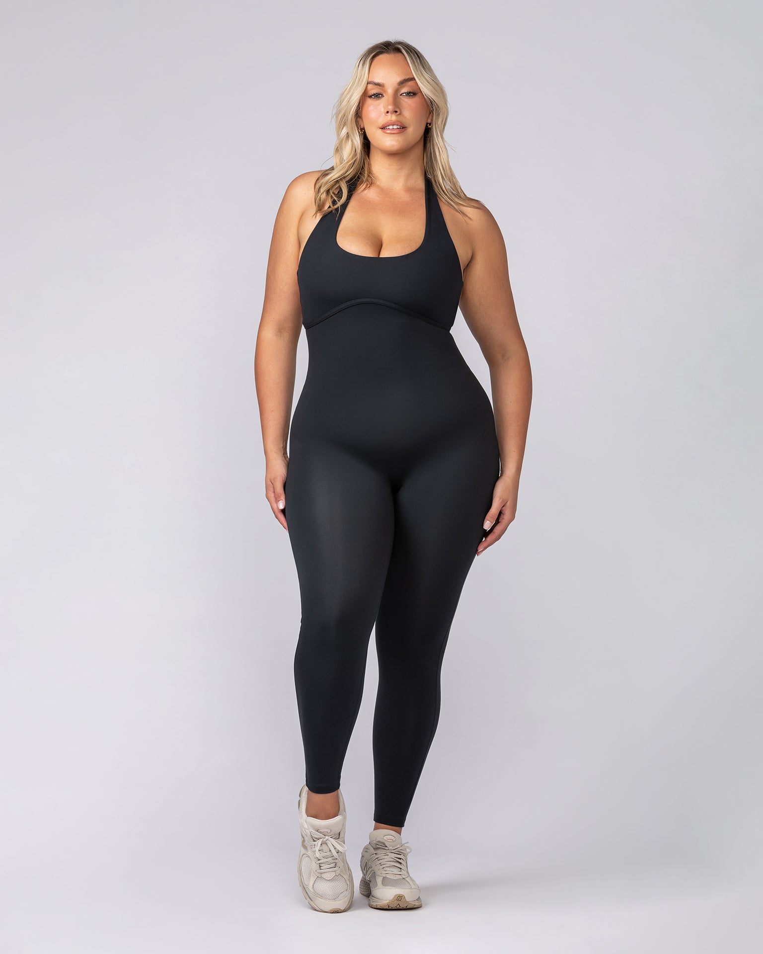 Define Ankle Length One Piece - Black-One Piece-XXS-062508BLK-XXS-MNAPPRL43085-2-Muscle Nation