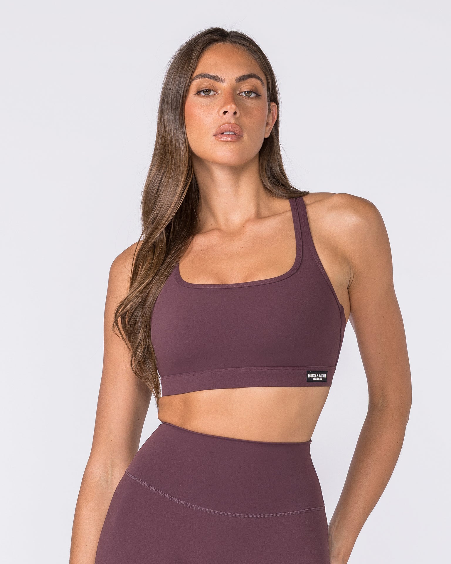 Desire Aura Bra - Dark Cherry-Sports Bras-XXS-032602DKCHRY-XXS-MNAPPRL49005-1-Muscle Nation