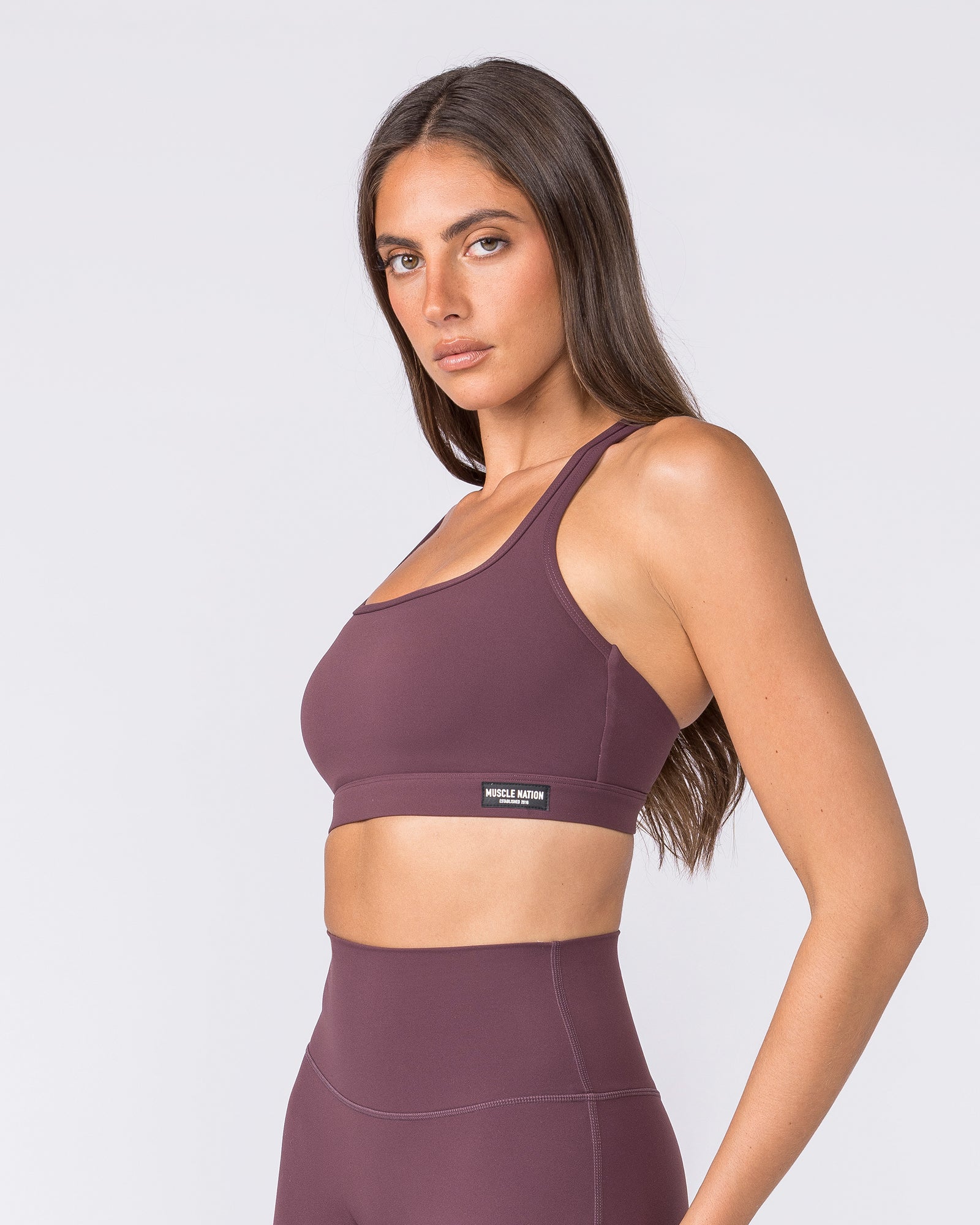 Desire Aura Bra - Dark Cherry-Sports Bras-XXS-032602DKCHRY-XXS-MNAPPRL49005-2-Muscle Nation