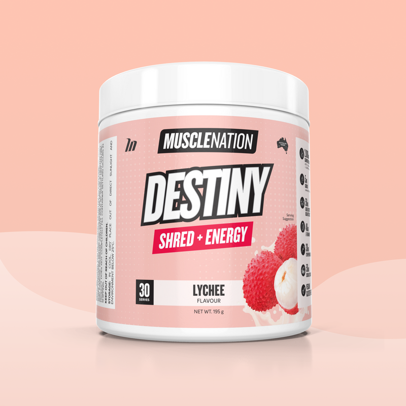 DESTINY Pre-Workout Burn - Lychee - 30 serves-Fat Burner-MNSUPPS0411-9359054002869-1-Muscle Nation