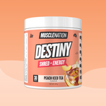 DESTINY Pre-Workout Burn Peach Iced Tea - Muscle Nation pre-workout fat burner