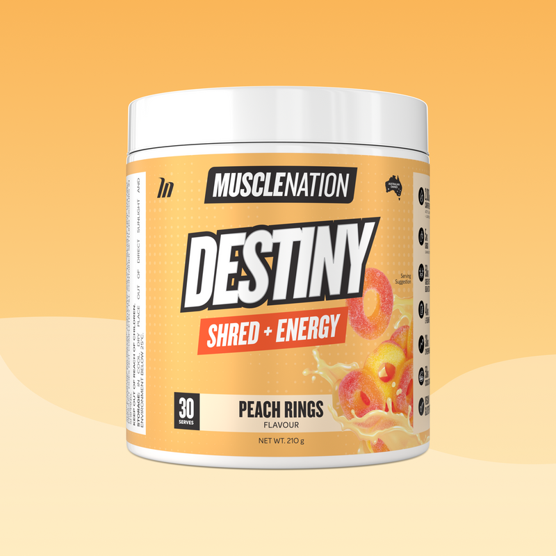 DESTINY Pre-Workout Burn Peach Rings - Muscle Nation pre-workout fat burner