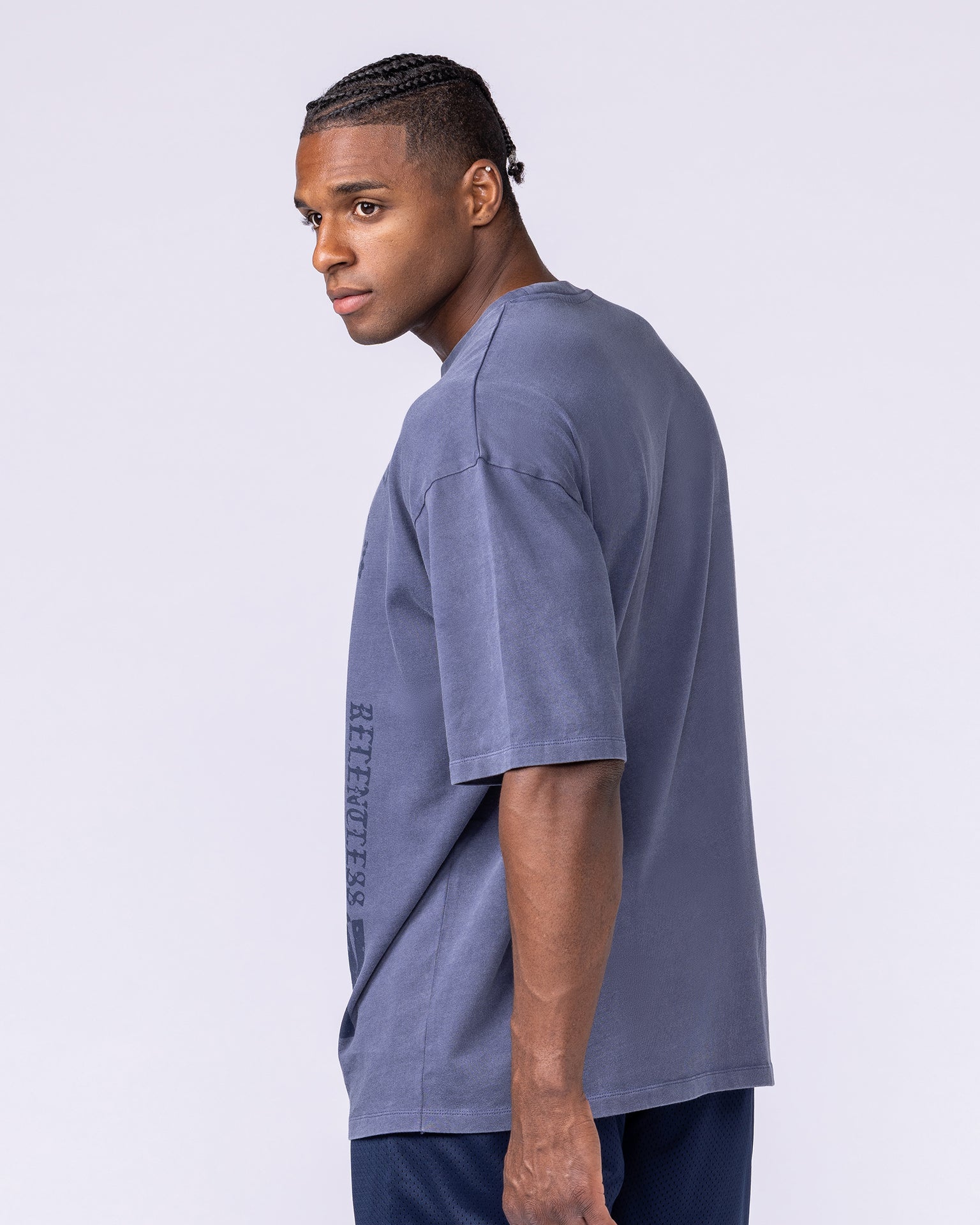 Doberman Oversized Vintage Tee - Washed Atlantis-T-Shirts-XXS-112569WATLS-XXS-MNAPPRL47353-5-Muscle Nation