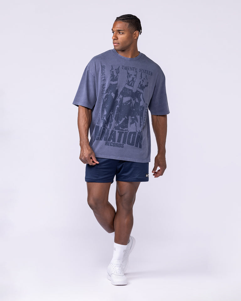 Doberman Oversized Vintage Tee - Washed Atlantis-T-Shirts-XXS-112569WATLS-XXS-MNAPPRL47353-6-Muscle Nation