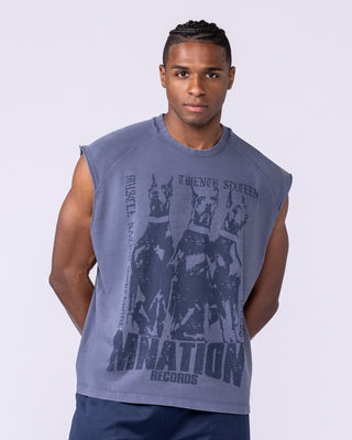Doberman Vintage Boxy Muscle Tank - Washed Altantis-Singlets & Tanks-S-1125140WATLS-S-MNAPPRL47362-1-Muscle Nation