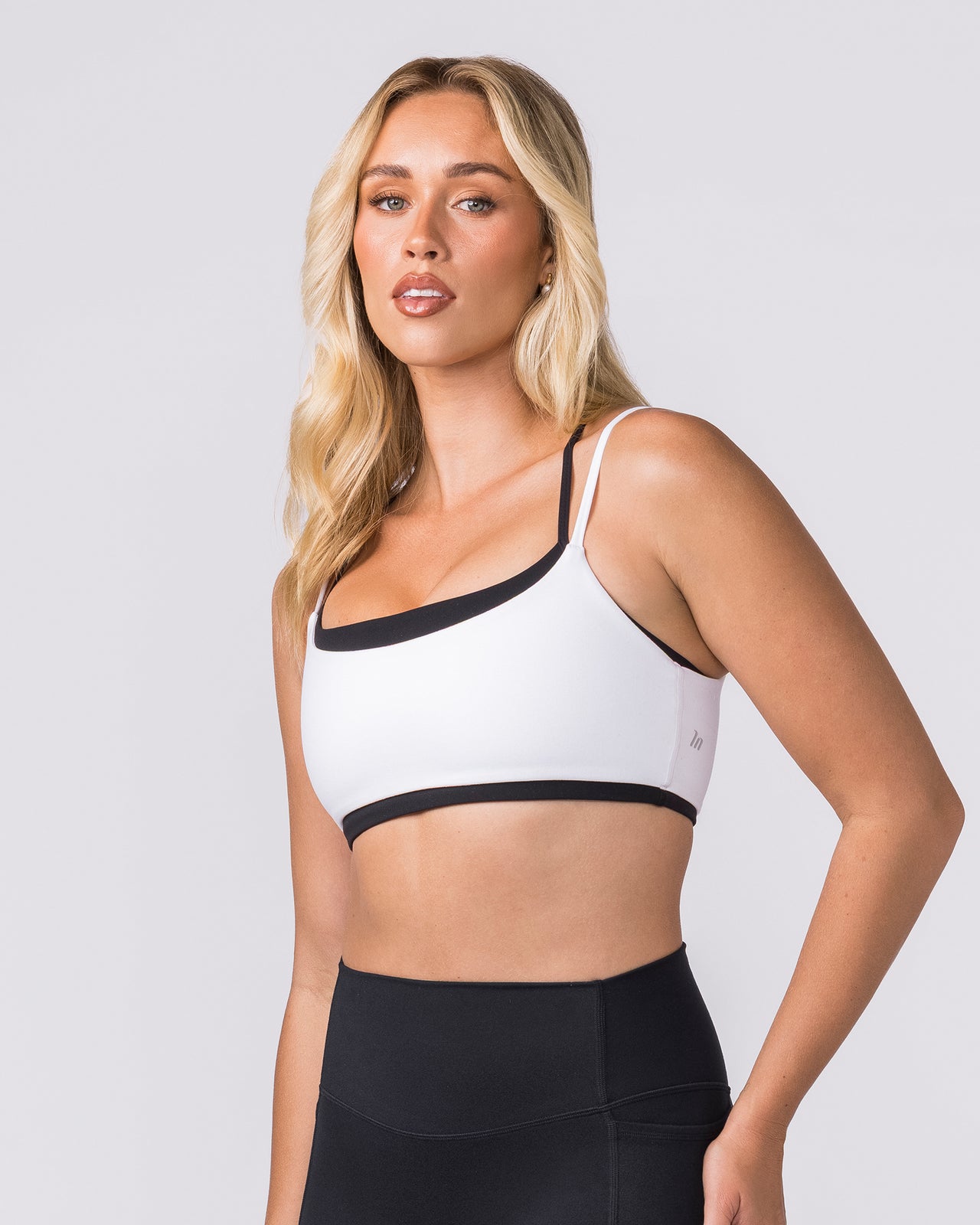 Duo Bralette - Black/White-Bralettes-XXS-042605BLKWHTE-XXS-MNAPPRL50014-4-Muscle Nation
