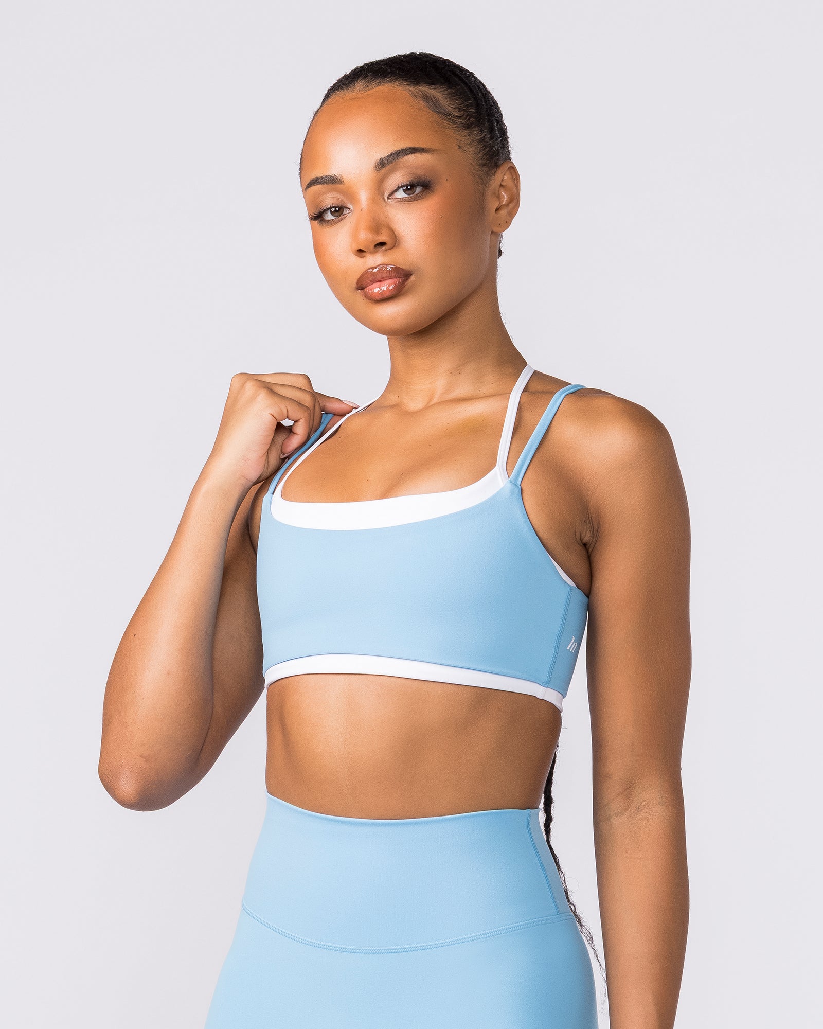 Duo Bralette - White/Frosted-Bralettes-XXS-042605WFRSTD-XXS-MNAPPRL49990-4-Muscle Nation