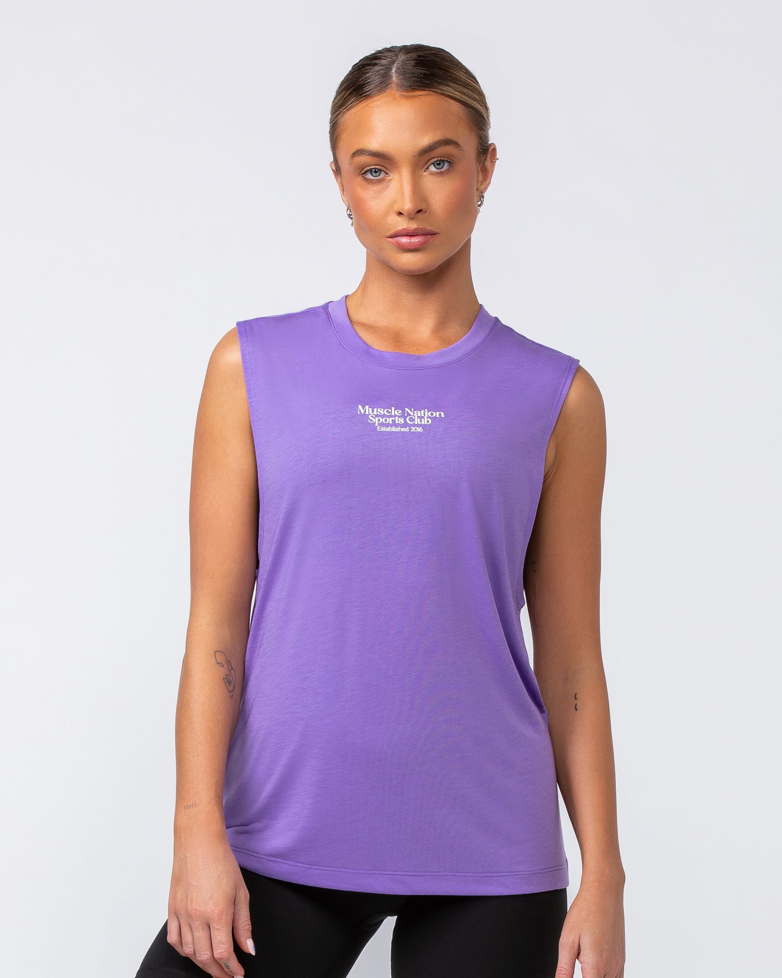 College Drop Arm Tank - Orchid