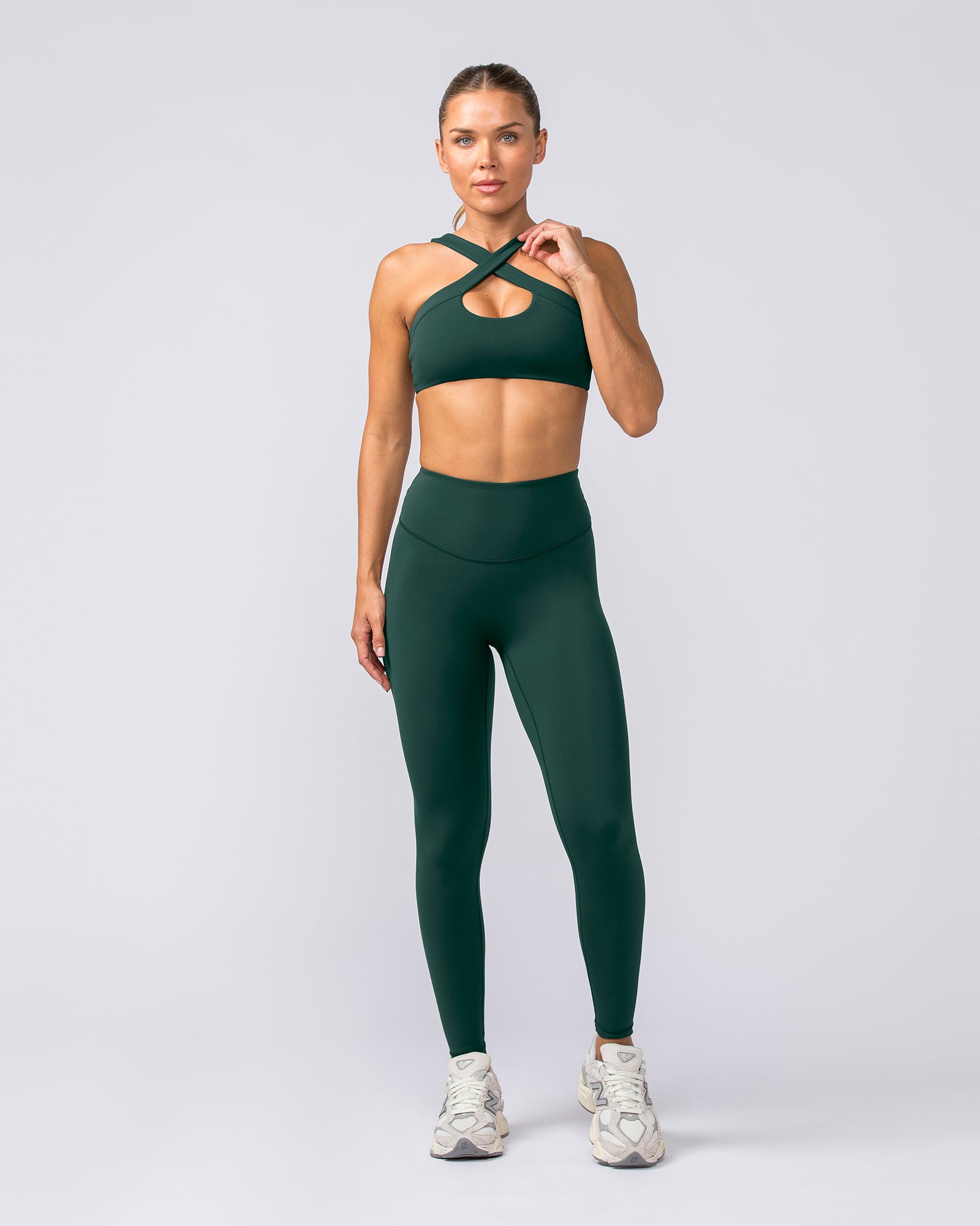 Ultra Aura Ankle Length Leggings - Forest Green