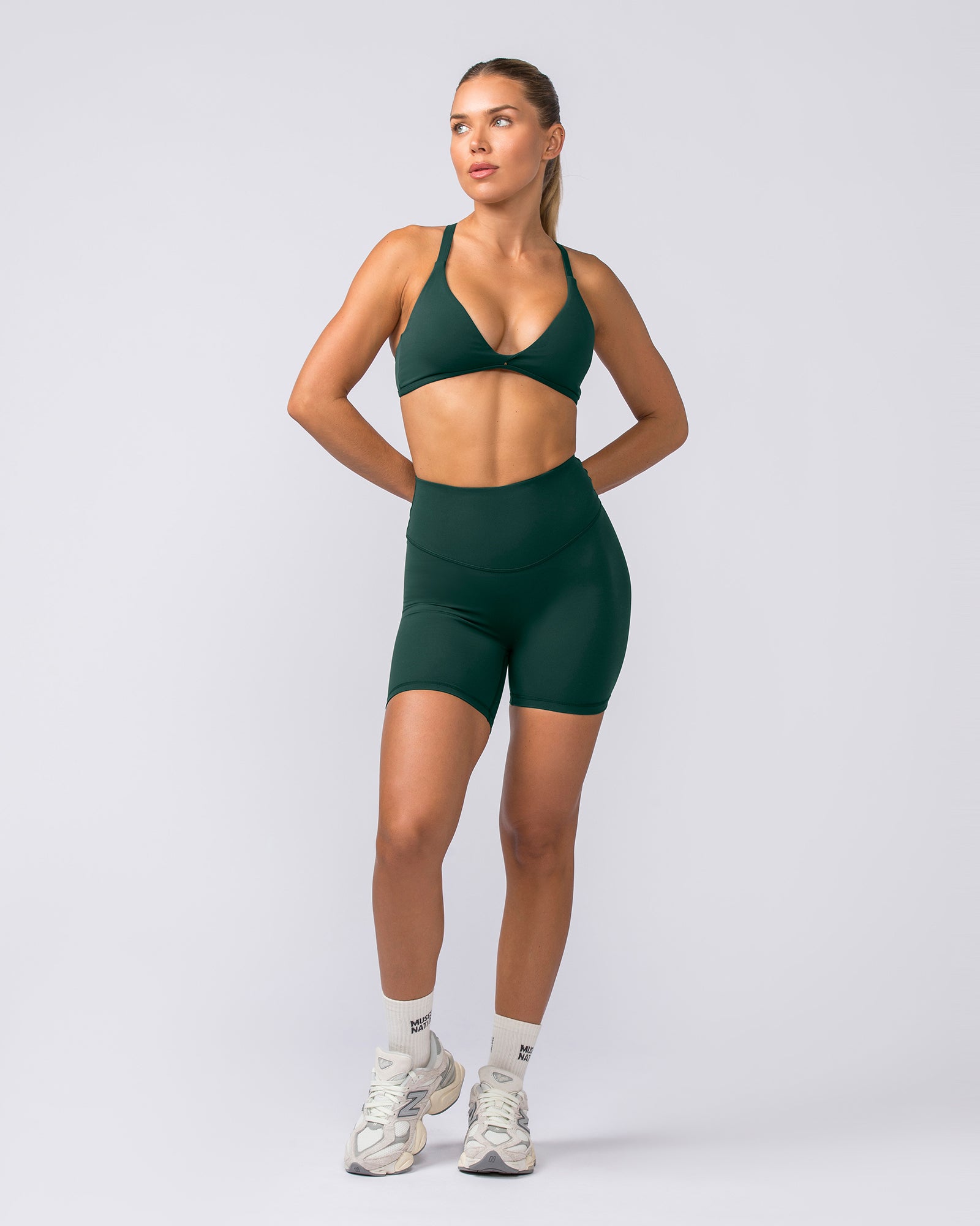 Ultra Aura Bike Shorts - Forest Green