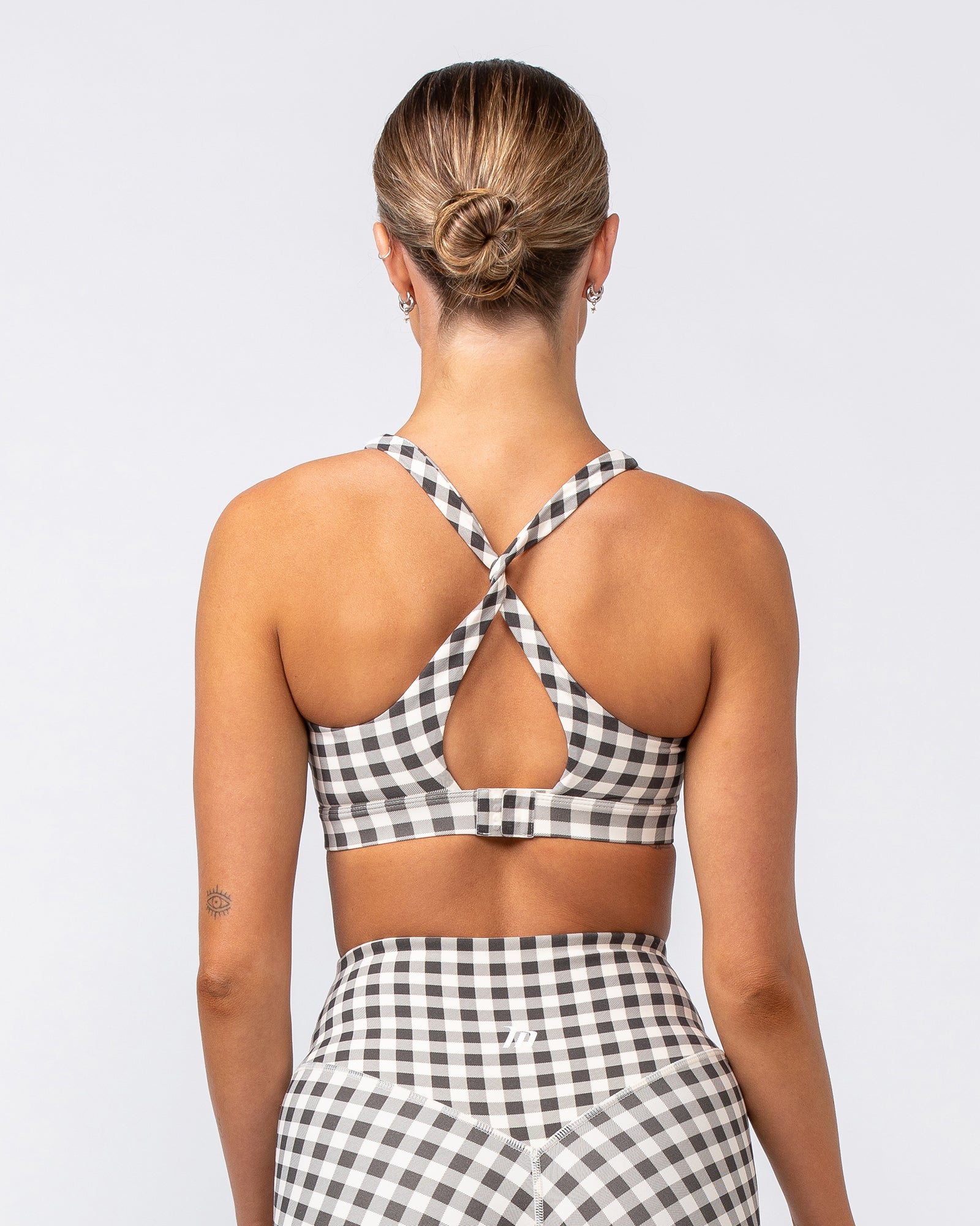 Desire Aura Bra - Deep Brown Gingham Print