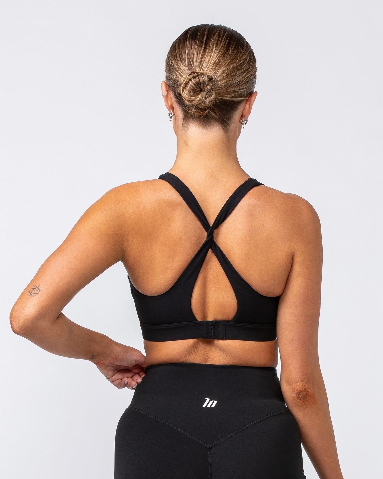 Desire Aura Bra - Black-Sports Bras-XXS-062408BLK-XXS-MNAPPRL31459-5-Muscle Nation