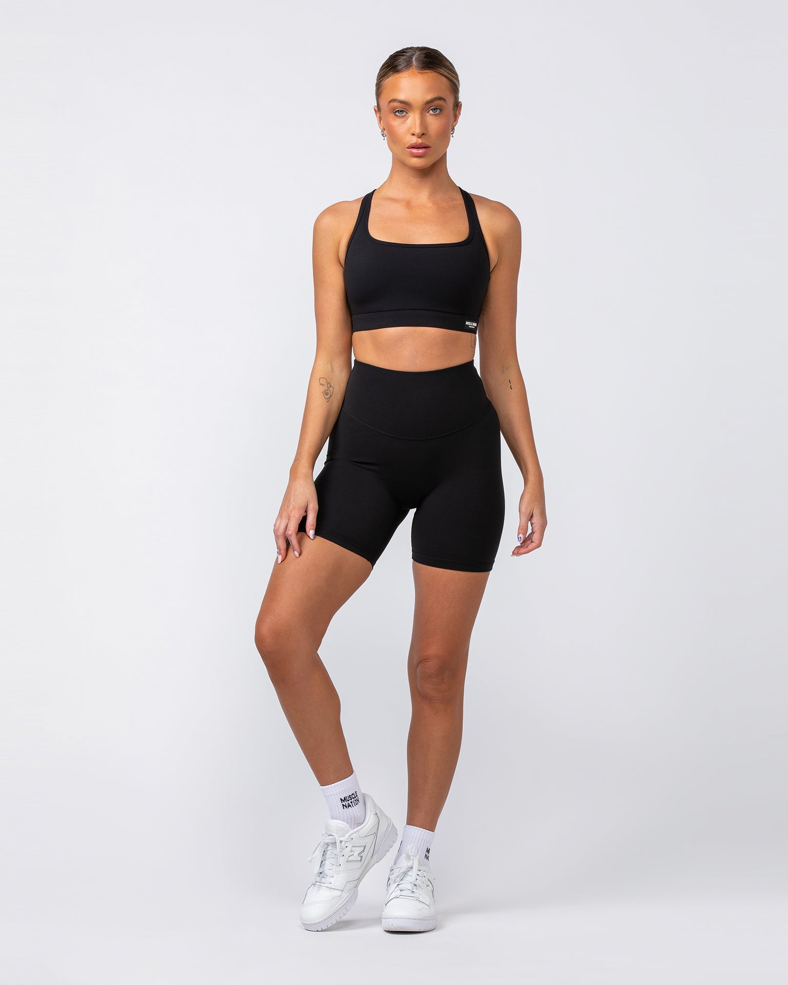 Desire Aura Bra - Black-Sports Bras-XXS-062408BLK-XXS-MNAPPRL31459-6-Muscle Nation