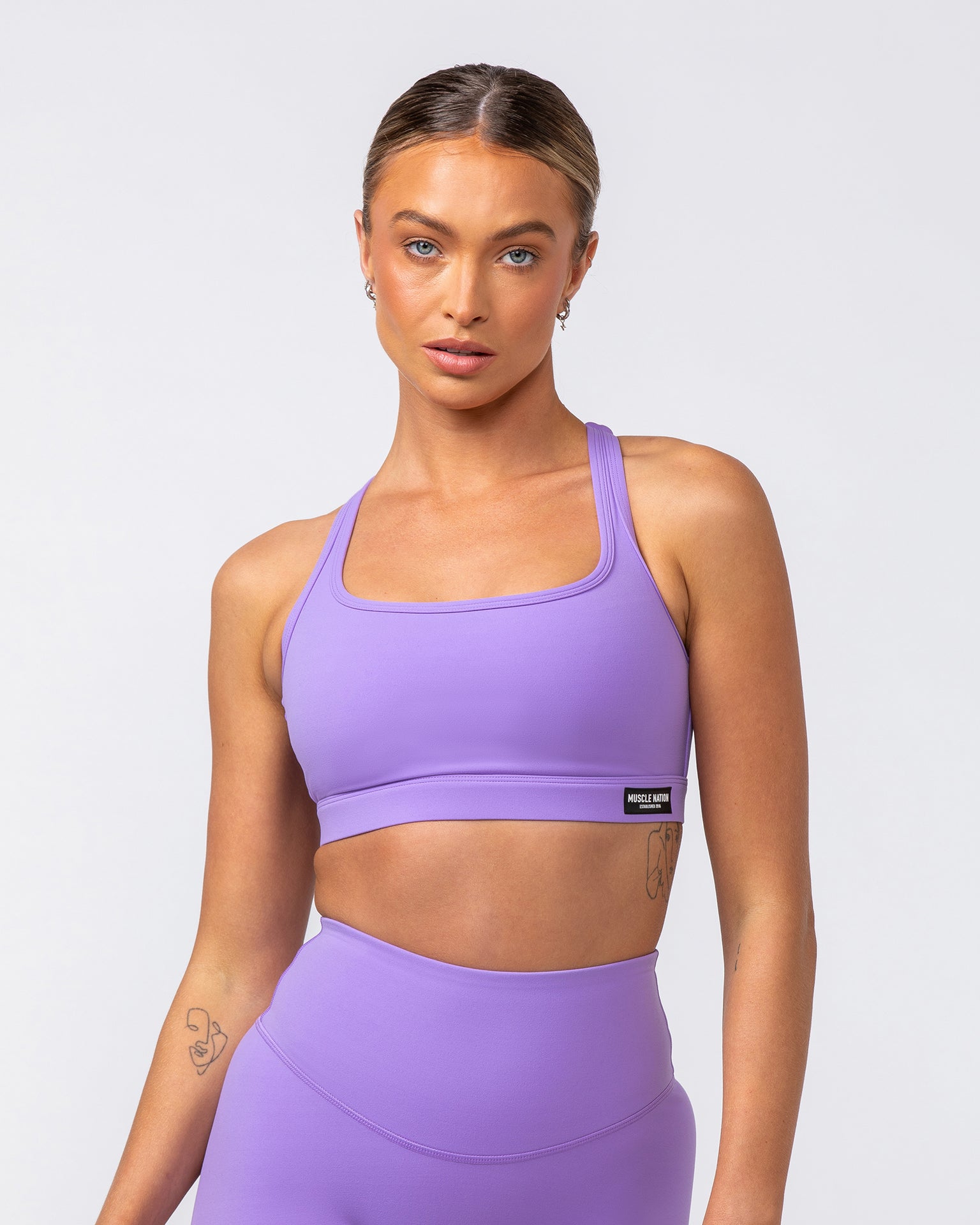 Desire Aura Bra - Orchid-Sports Bras-XXS-062408ORCD-XXS-MNAPPRL31432-5-Muscle Nation