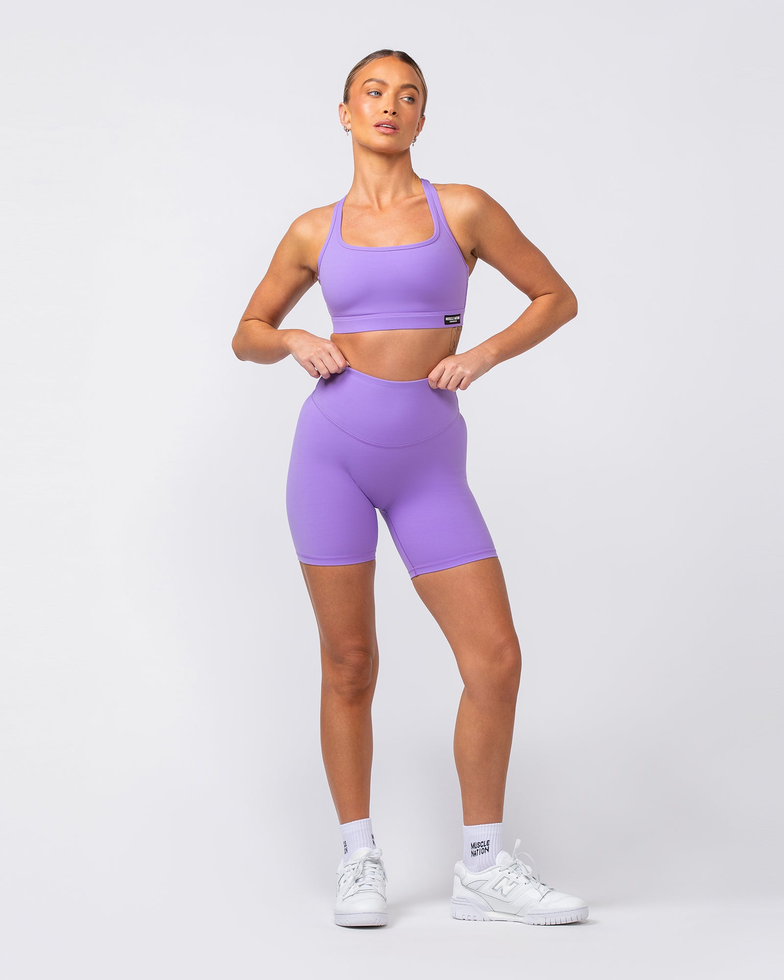 Ultra Aura Bike Shorts - Orchid-Shorts-XXS-062407ORCD-XXS-MNAPPRL31396-7-Muscle Nation