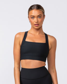 Rebound Rib Bra - Black