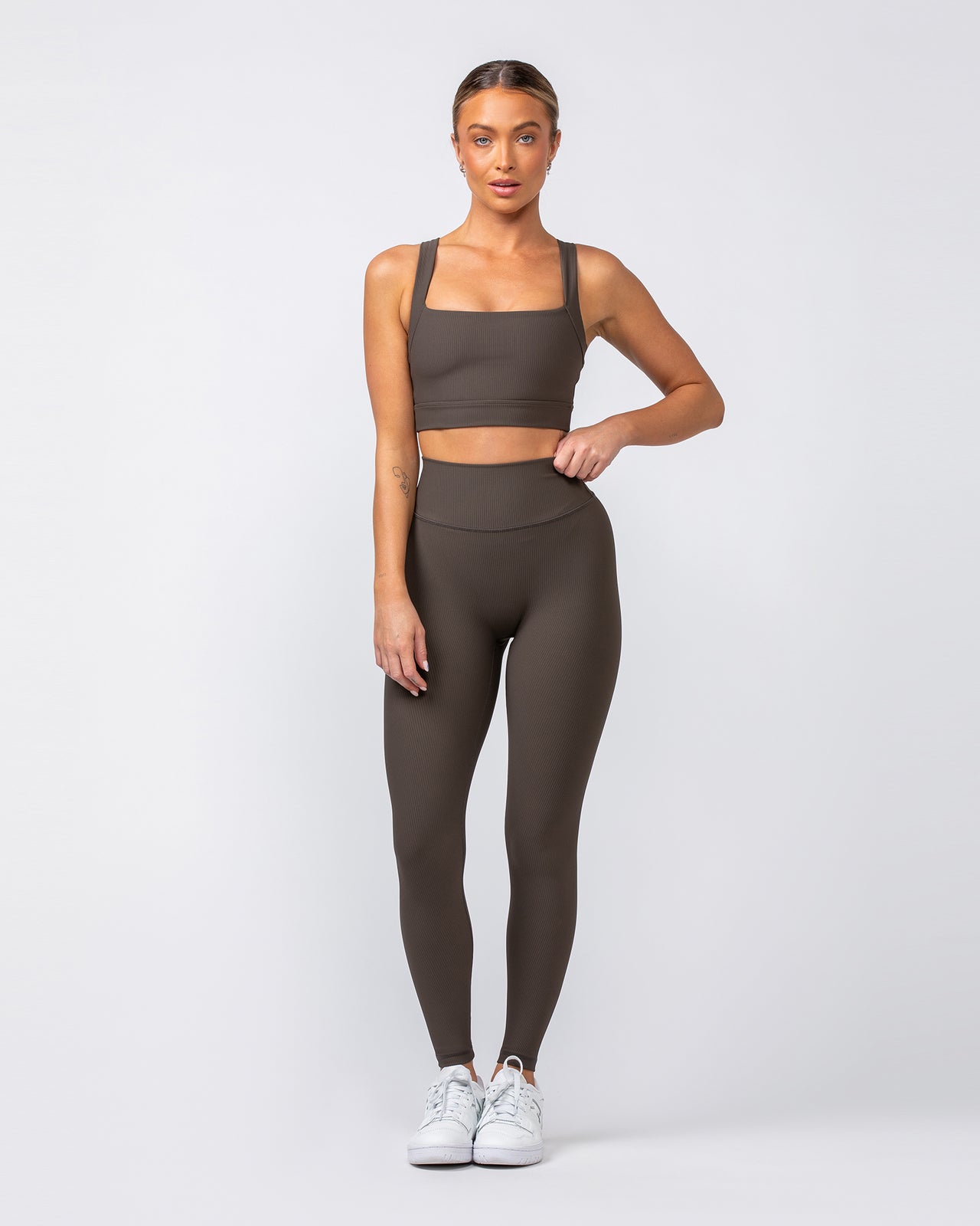 Rebound Rib Bra - Deep Brown-Sports Bras-XS-062418DEPBRN-XS-MNAPPRL31590-8-Muscle Nation