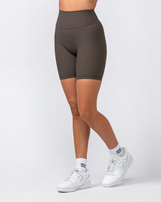 Zero Rise Rib Bike Shorts - Deep Brown-Shorts-XXS-062419DEPBRN-XXS-MNAPPRL31614-1-Muscle Nation