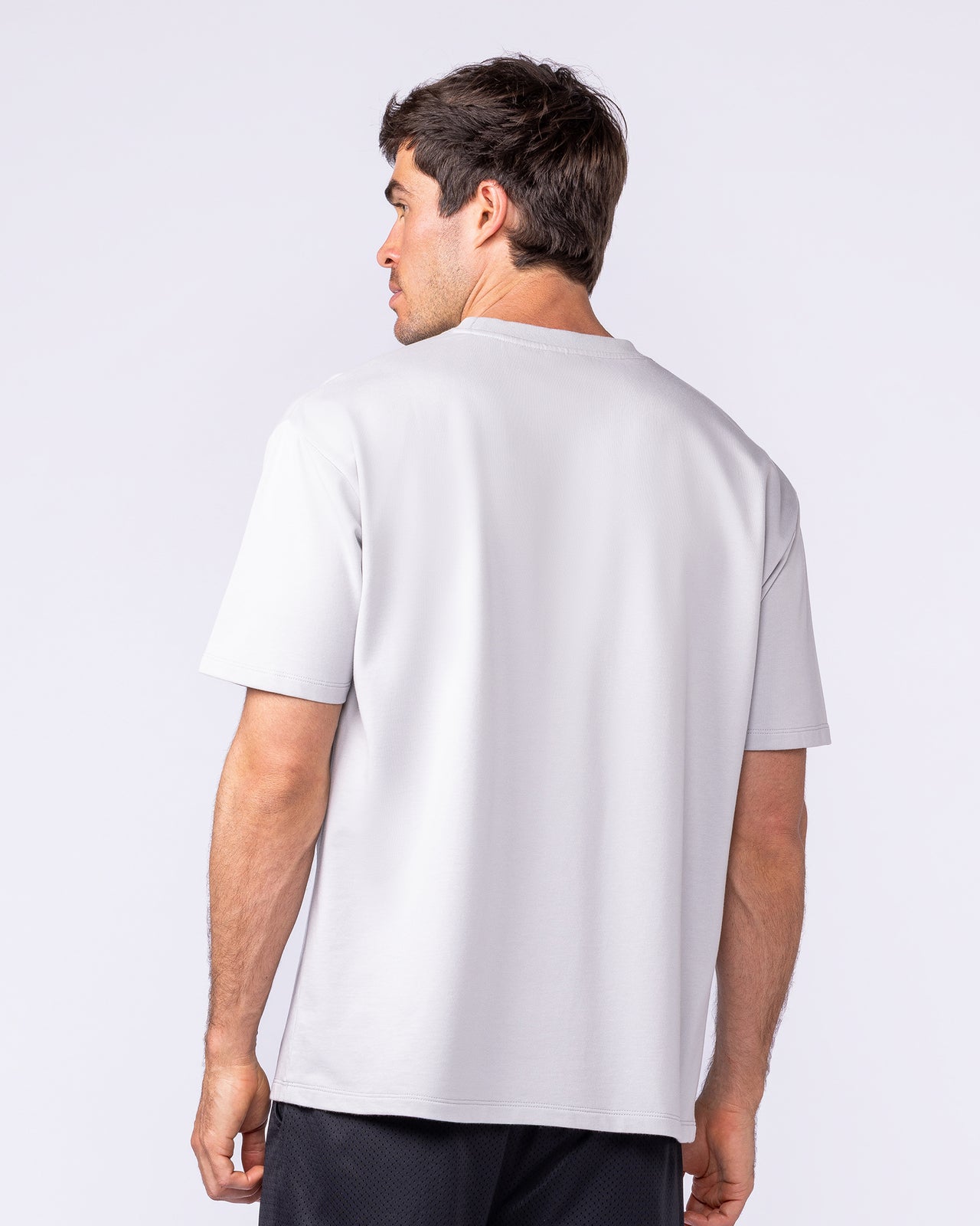 Essential Regular Fit Tee - Quiet Grey-T-Shirts-S-1125184QUTGRY-S-MNAPPRL47376-2-Muscle Nation