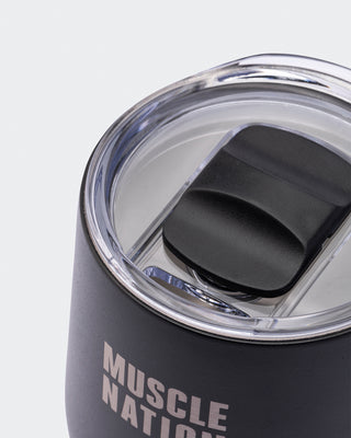 Thermal Cup - Black-Shakers & Bottles-ACC032425BLK-ONE-MNAPPRL29763-2-Muscle Nation