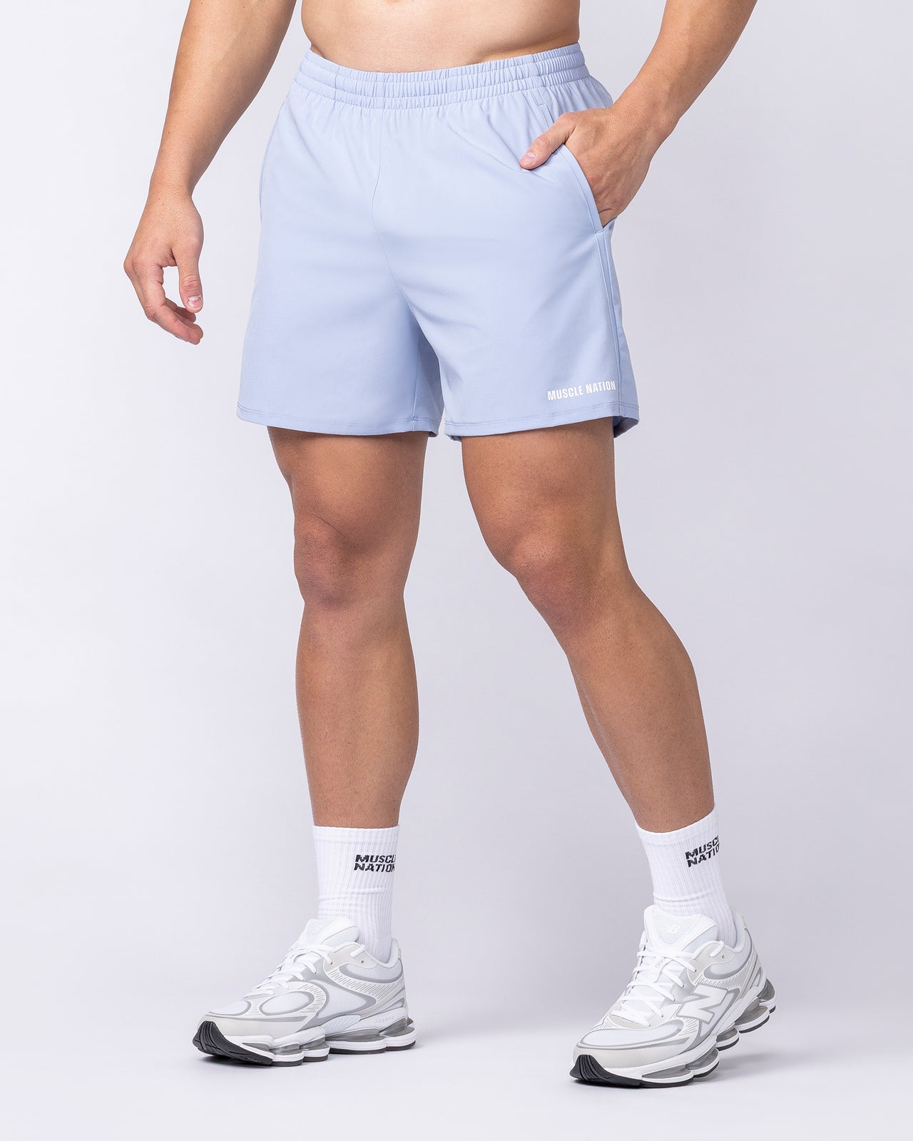 Essential Active 5" Shorts - Aero Blue