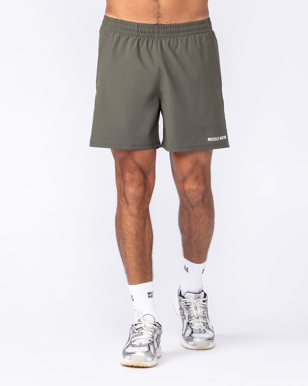Essential Active 5" Shorts - Dark Khaki