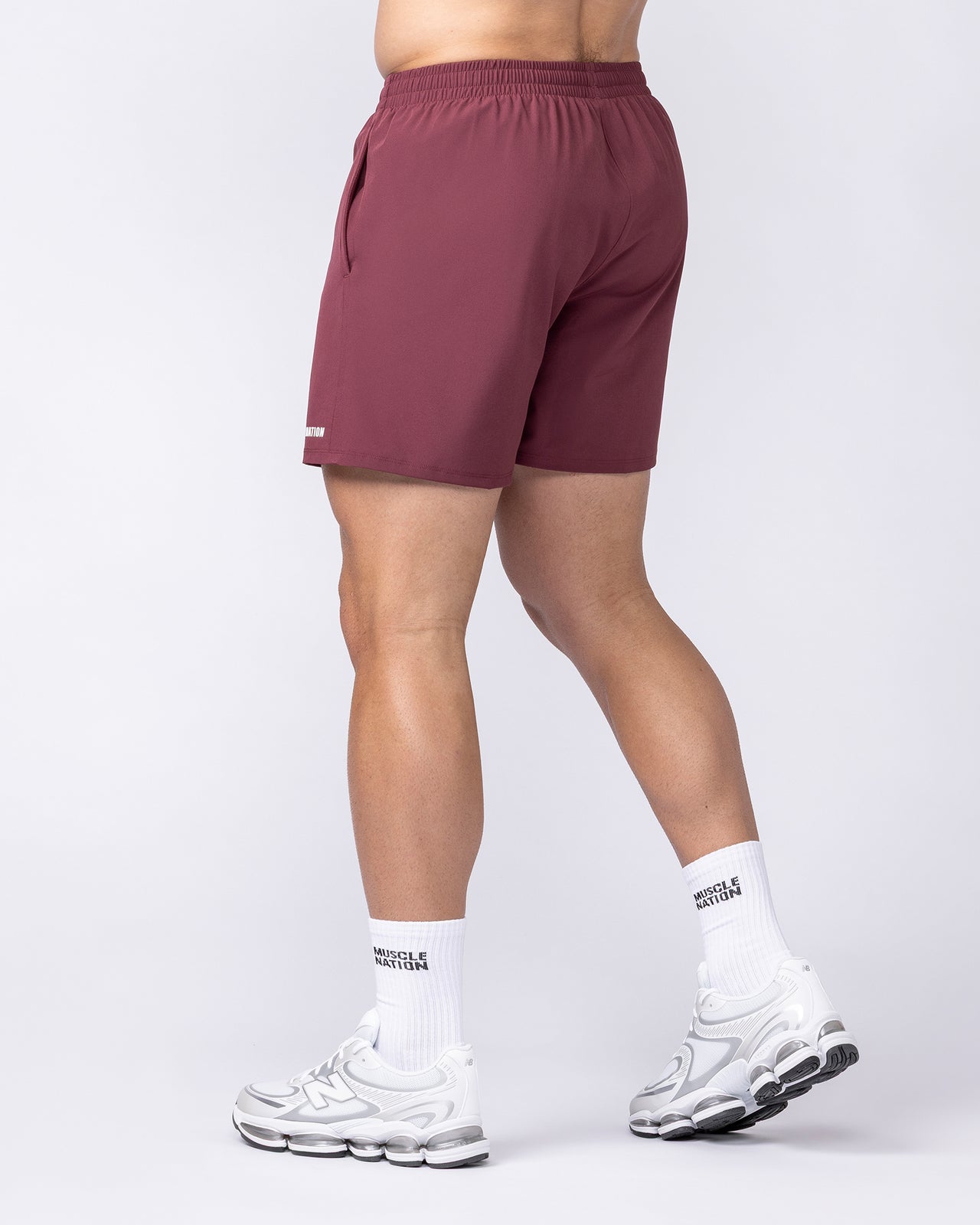 Essential Active 5" Shorts - Maroon