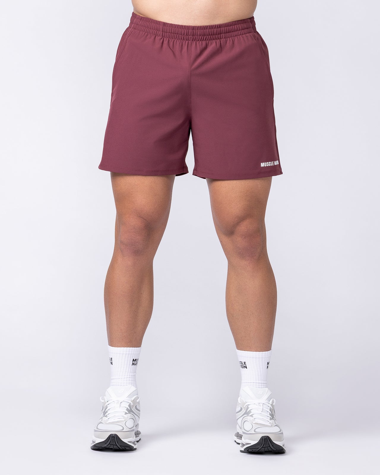 Essential Active 5" Shorts - Maroon