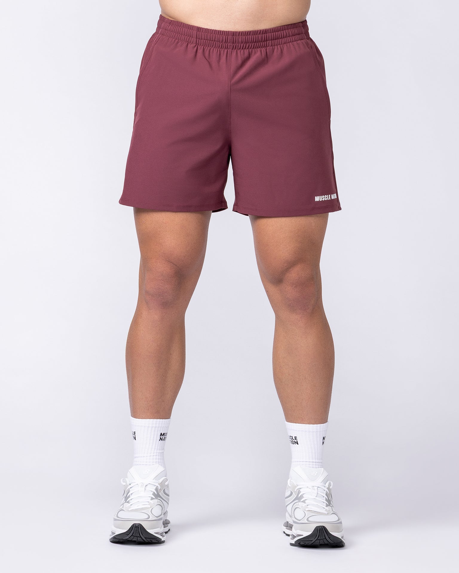 Essential Active 5" Shorts - Maroon