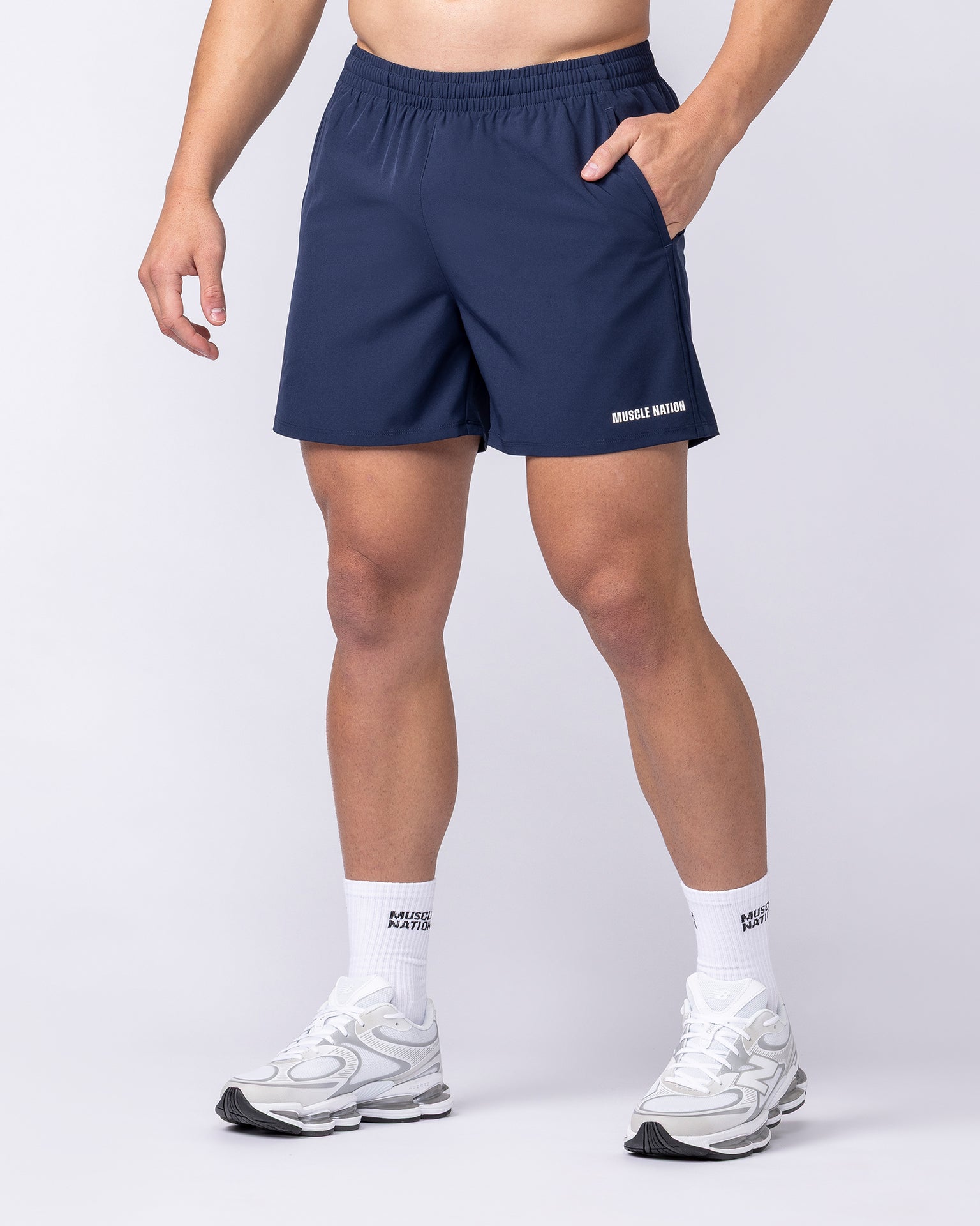 Essential Active 5" Shorts - Navy